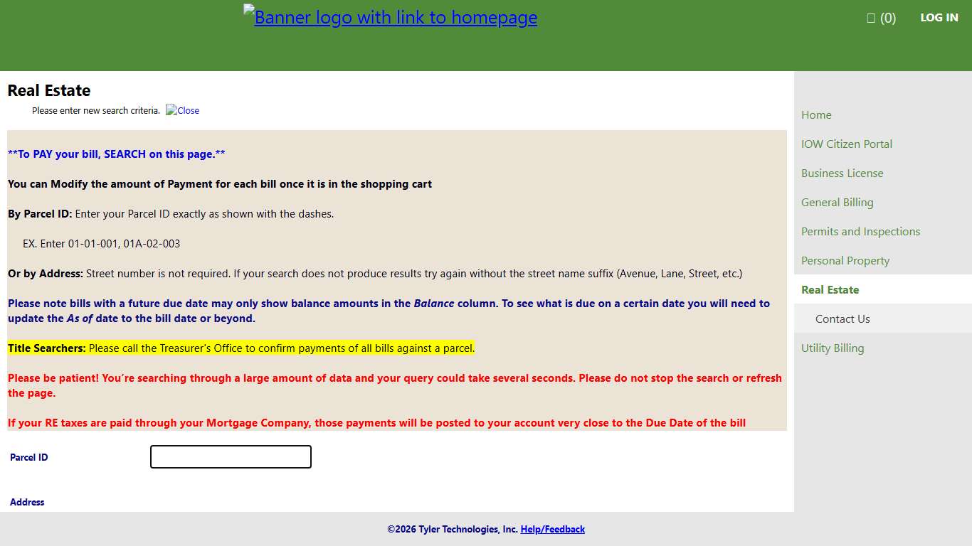 Real Estate Property Taxes