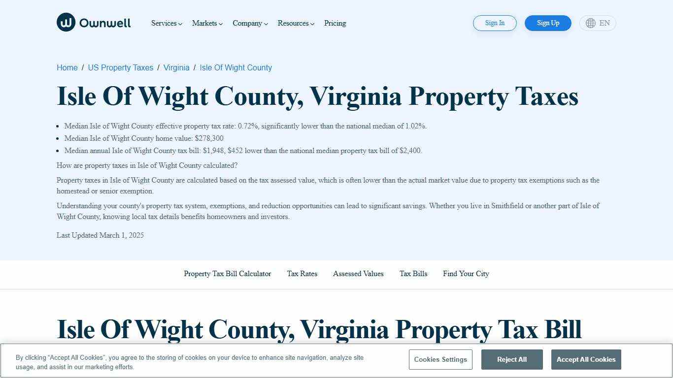 Isle Of Wight County, Virginia Property Taxes - Ownwell